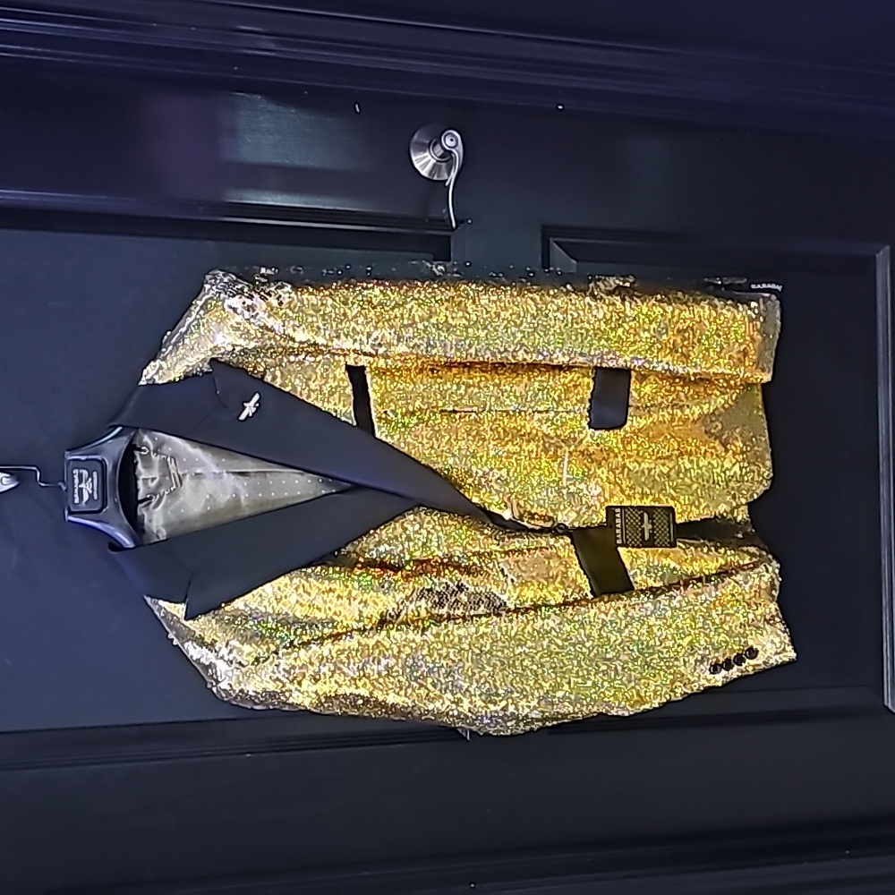 Sequin Men's Gold Blazer
